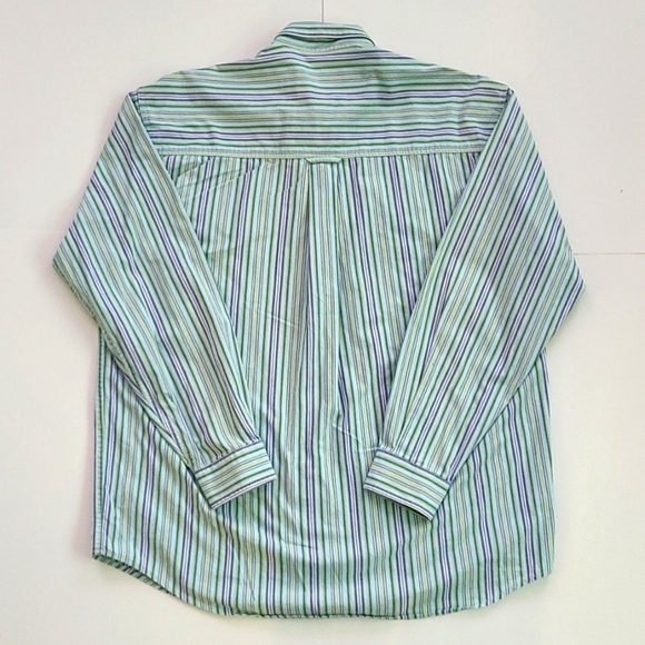 Roper Green & Blue Stripes Button Down Shirt - Picture 2 of 9